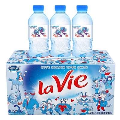 Thùng nước khoáng Lavie 24 chai 350ml - Nước Uống Kenco Việt Nam - Công Ty TNHH Kenco Việt Nam